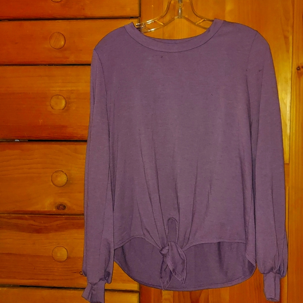 Purple long sleeve shirt, size medium
